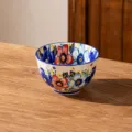 Bol en céramique avec motif floral sous glaçure, bol de 4,5 pouces pour riz et soupe. - Lot de 2 / Bol Bord Lotus 4.5 Pouces / Été
