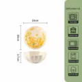Bol en ceramique de lotus de 4 pouces assiette florale sous glaure vaisselle de cuisine 1pc - 1 Pièce/Paquet / Plat Lotus 4 Pouces - Glaçure Crème Fleur de Colza