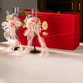 Dopamine floral ribbon champagne glass gift set wedding engagement bridal shower decor glassware - Dopamine Champagne Goblet Collection