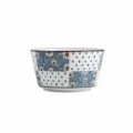 Bol à riz en céramique japonaise avec couleur sous glaçure, motif floral vintage, diamètre 11,4 cm. - Fleur de Prunier d'Hiver