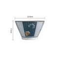 Japanese Ceramic Rice Bowl Spring Cherry Blossom Pattern Conical Soup Bowl 12.6cm Variant - 5-Inch Spring Cherry Blossom