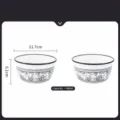 Set ciotola per riso in ceramica 4.75 pollici motivo floreale blu stoviglie cucina 2 pz - Ciotola da 4.75 Pollici - 2 Pezzi