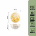 Bol en céramique motif de colza, diamètre 10 cm, compatible four et micro-ondes pour cuisine. - Plat Lotus 4 Pouces - Glaçure Crème Fleur de Colza