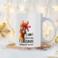 Tasse à café en céramique drôle avec illustration de poulet endormi et citation pour le bureau. - 301-400ml / Style 5