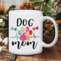 Taza de café de cerámica con estampado de mamá perruna, ideal para oficina y café diario. - 301-400ml / Estilo 6