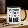 Personalisierte Keramik Kaffeetasse Detailansicht mit individuellem Textdruck im Büro. - Stil 10