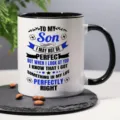 Keramikoffiemok met warme zooncitaat, tweetalig zwart-wit ontwerp voor kantoor of thuisgebruik. - 301-400ml / Familie Zegen Stijl