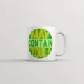 Taza de café de cerámica blanca con impresión de frase verde, ideal para oficina y hogar. - 301-400ml / Estilo 4