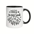 Ceramic coffee mug with black handle and inspirational sparkle text, perfect for office daily use. - Style 7