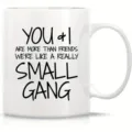 Taza de café de cerámica blanca impresa personalizada con cita de amistad diaria. - 9