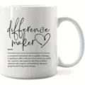 White ceramic coffee mug with inspirational text quote, perfect daily gift cup for friends. - Style 11