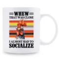 Taza de café de cerámica con motivo de gallo gracioso cita humorística taza blanca - Estilo 17