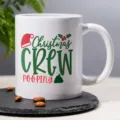 Weisse Keramik Kaffeetasse Buerotasse mit lustigem Weihnachtsmotiv fuer den taeglichen Gebrauch - Weihnachtsthema-Stil