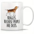 Taza de café de cerámica con perro beagle para oficina y hogar, regalo novedad divertido. - Estilo 6
