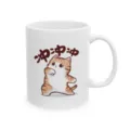 Tasse à café en céramique blanche avec imprimé chat mignon, idéale pour le quotidien. - Style 10