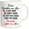 Weisse Keramiktasse mit lustigem Text fur den Schwager, ideal fur Buro und Alltag. - Familie Slogan
