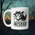 Weißer Keramik Kaffeetasse mit süßem Hund Motiv, ideal für Büro und Alltag im Großhandel. - Halloween-Katzen