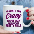 Taza de café de cerámica blanca con divertido estampado de frases, ideal para la oficina. - 301-400ml / Estilo 8