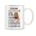 Weiße Keramik Kaffeetasse mit lustigem Spruch und Löwen Motiv als perfektes Geschenk - Stil 1 (Löwen Zitat)
