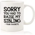 Weißer Keramik Kaffeetasse Detailansicht mit lustigem Spruch Aufdruck und glatter Oberfläche. - Stil 6 (Lustiges Zitat)
