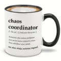 Keramik Kaffeetasse mit witzigem Design, 11oz schwarz weisser Becher fur das Buero. - 9