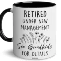 Keramik Kaffeetasse mit lustigem Rentner Spruch, 11oz schwarz weisser Becher fur Buro Geschenk. - 14