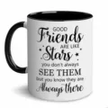 11oz Keramik Kaffeetasse mit Spruch Druck, schwarzer Henkel, ideales Büro Geschenk. - 16