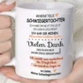 Taza de café de cerámica blanca con texto alemán divertido, regalo personalizado ideal. - Estilo 9