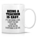 Taza de cafe de ceramica para maestro graciosa 11oz taza de regalo novedad con frase comica - Estilo 1