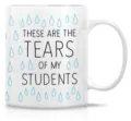 Detalle taza de café de cerámica blanca, impresión frase divertida, diseño 11oz. - Estilo 4