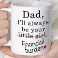 Weißer Keramik Kaffeebecher mit lustigem Spruch, ideales Geschenk für den Vater, Büro. - 301-400ml / Stil 8