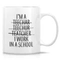 Taza de café divertida profesor 11oz de cerámica, detalle, regalo personalizado perfecto. - Estilo 12