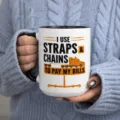 Ceramic coffee mug with truck text design, durable daily drinkware cup for office or home. - 11OZ / Truck Driver Pattern