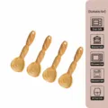 Lot de 4 cuillères en céramique en forme de baguette, cuillères à soupe mignonnes et longues. - Cuillère à Biscuit - Tourbillon Baguette - Lot de 4
