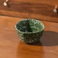 Bol en ceramique tachetee vert 4.5 pouces bol a riz salade dessert irregulier menage - Bol Irrégulier de 4.5 Pouces / Vert