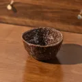 Bol à riz en céramique moucheté irrégulier marron miel bol à salade dessert 4,5 pouces - Bol Irrégulier de 4.5 Pouces / Brun Miel