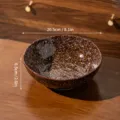 Bol à salade en céramique de 8 pouces, bol à soupe marron, compatible micro-ondes et lave-vaisselle. - Bol Déconstruit de 8.25 Pouces / Brun Miel