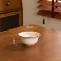 Bol de riz en céramique vintage de 5 pouces vaisselle émaillée réactive pour la cuisine - Bol de 5 Pouces - Changement de Four Roman