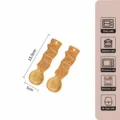 Set de 2 cucharas de cerámica bonitas, cuchara de sopa en forma de galleta linda. - Cuchara de Galleta - Punto Crujiente - Paquete de 2