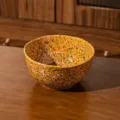 Bol à yaourt en céramique orange de 6 pouces, bol éclaboussé, vaisselle de capacité 800ml. - Bol à Yaourt de 6 Pouces / Orange