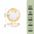Assiette plate en ceramique lotus 8 pouces motif de fleurs vaisselle de cuisine 1 pc - 8 Pouces Paquet Unique / 8 Pouces Fleur de Lingxiao