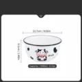 Joli bol en céramique motif vache, bol de riz pour enfants de 4,75 pouces de 400ml à la maison. - Bol New Pei 4,75 pouces