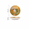 Assiette Plate Ceramique Lapin Motif Floral 7 Pouces Saladier Dessin Anime Vaisselle - Assiette lotus 7 pouces