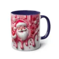 3d santa mug ceramic coffee cup with handle cute christmas holiday drinkware gift - 62