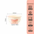 Ciotola in ceramica con fiocco rosa e cuore, diametro 15,9 cm, capacità 800 ml per uso quotidiano. - Ciotola da 6,1 Pollici