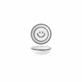 petite assiette en ceramique de 4 pouces motif visage souriant vaisselle minimaliste - Plat Pei Neuf de 4 Pouces