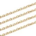 Gold stainless steel butterfly chain 7mm necklace DIY craft jewelry accessory variant - 7mm / Gold