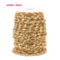 Stainless steel gold star chain 18k gold plated DIY necklace jewelry making supplies 5mm - 1m / Gold Star Chain