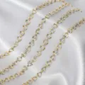 Gold heart chain stainless steel jewelry link diy bracelet anklet components details - 1m / Gold