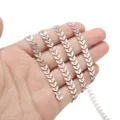 Stainless steel airplane chain DIY jewelry making supplies for handmade necklaces and anklets. - Airplane Chain / 1m / Steel